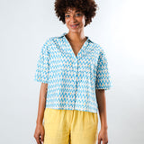 Blusa BRAVA FABRICS Cropped Sunset Azul