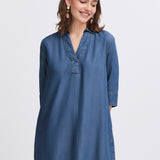 B.YOUNG Kosmo Mid Blue Denim Dress
