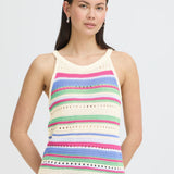 Top ICHI Florise Very Berry Multi Stripe