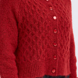 Cárdigan ICHI Belablue Red Dahlia