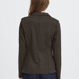 Blazer ICHI Kate Jacquard Black Brown Herringbone