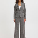 Blazer ICHI Kate Jacquard Black White Herringbone