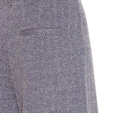 Pantalones ICHI Kate Jacquard Patriot Blue Herringbone