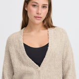 Cárdigan ICHI Blarisa Almond Milk