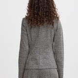 Blazer ICHI Kate Jacquard Black White Herringbone