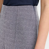 Pantalones ICHI Kate Jacquard Patriot Blue Herringbone