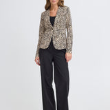 Blazer ICHI Kate Print Graphic Animal