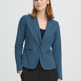 Blazer ICHI Kate Denim Medium Blue