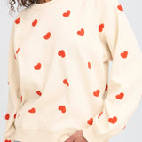 ICHI Kasura Tangerine Heart Sweatshirt