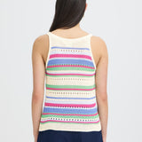 Top ICHI Florise Very Berry Multi Stripe