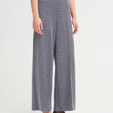 Pantalones ICHI Kate Jacquard Patriot Blue Herringbone