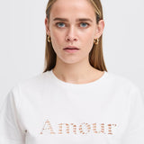 ICHI Pendo Cloud Dancer T-shirt