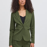 ICHI – Kate – Grüner Blazer mit Gewehrmuster