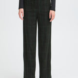 Pantalones ICHI Kate Woolley Black Green Check