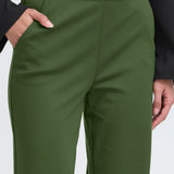 Pantalones ICHI Kate Casual Wide Rifle Green