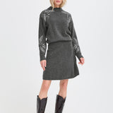 Falda B.YOUNG Magge Dark Grey Melange