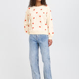 ICHI Kasura Tangerine Heart Sweatshirt