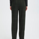 Pantalones ICHI Kate Woolley Black Green Check
