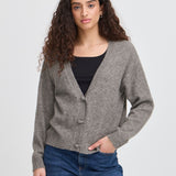 ICHI Dasila Cardigan Dark Gray Melange