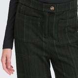 Pantalones ICHI Kate Woolley Black Green Check