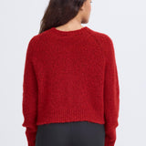 Cárdigan ICHI Belablue Red Dahlia