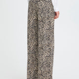 Pantalones ICHI Kate Print Graphic Animal