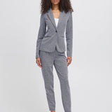 Blazer ICHI Kate Jacquard Patriot Blue Herringbone