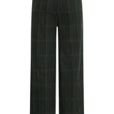 Pantalones ICHI Kate Woolley Black Green Check