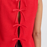 ICHI Dotties Mars Red Vest 