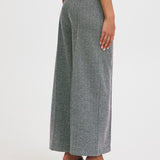 Pantalones ICHI Kate Jacquard Black White Herringbone