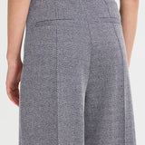 Pantalones ICHI Kate Jacquard Patriot Blue Herringbone