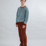 Jersey BRAVA FABRICS Bicolor Lana Azul