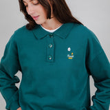 Sudadera BRAVA FABRICS Polo Peanuts Records Verde