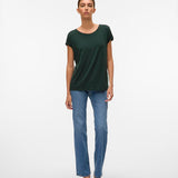 Camiseta VERO MODA plain Pine grove Dark Green