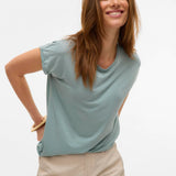 Camiseta VERO MODA plain Gray mist