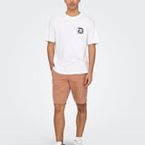 Shorts ONLY & SONS Chino Cork Light Brown