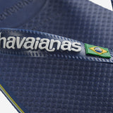Sandalias HAVAIANAS Brasil Logo Azul Marino