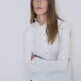 YERSE Chantal Mao Collar T-shirt