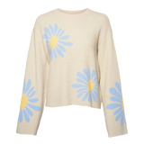 Jersey 24COLOURS Off White Flowers