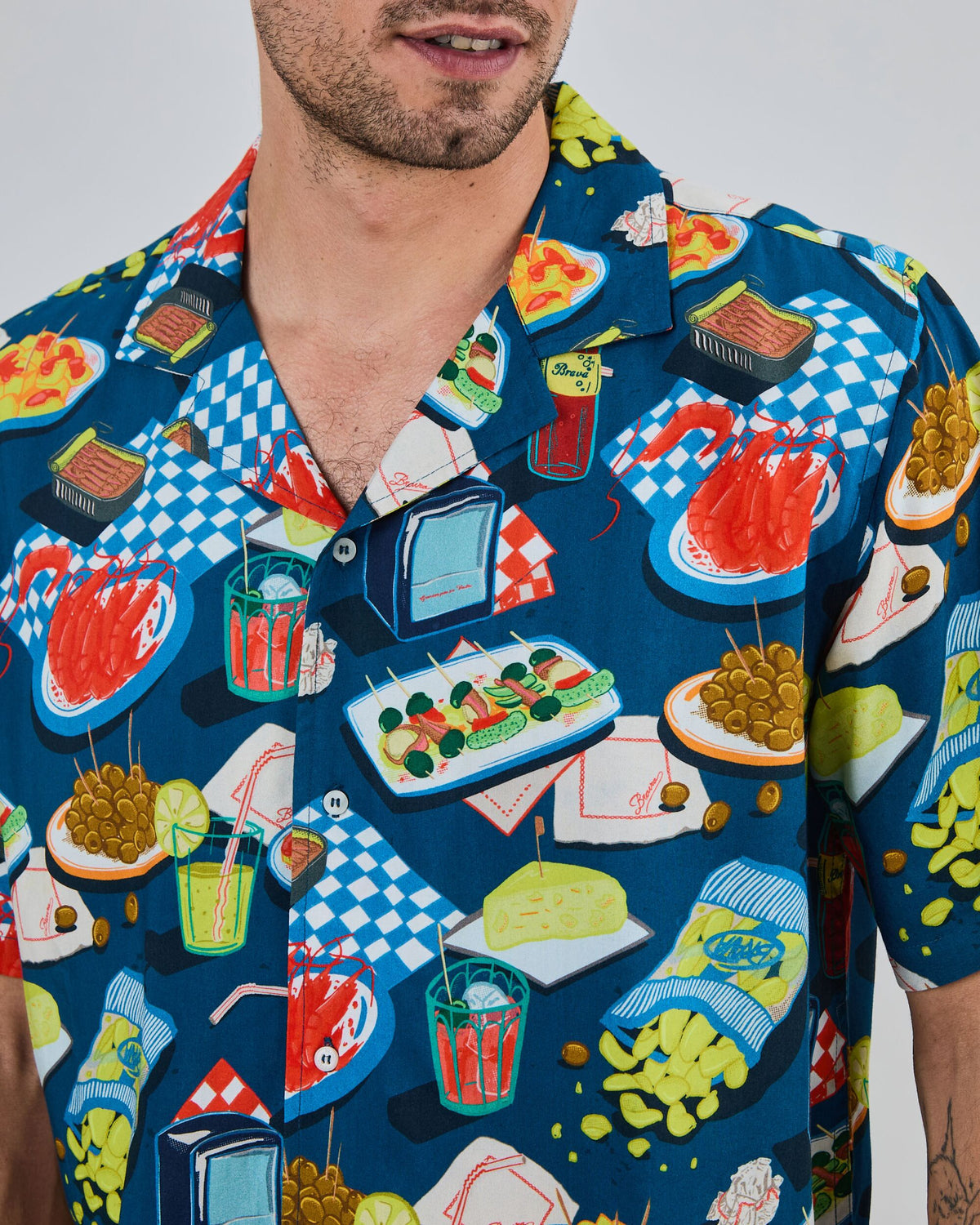 Camisa BRAVA FABRICS Aloha Chiringuito Azul