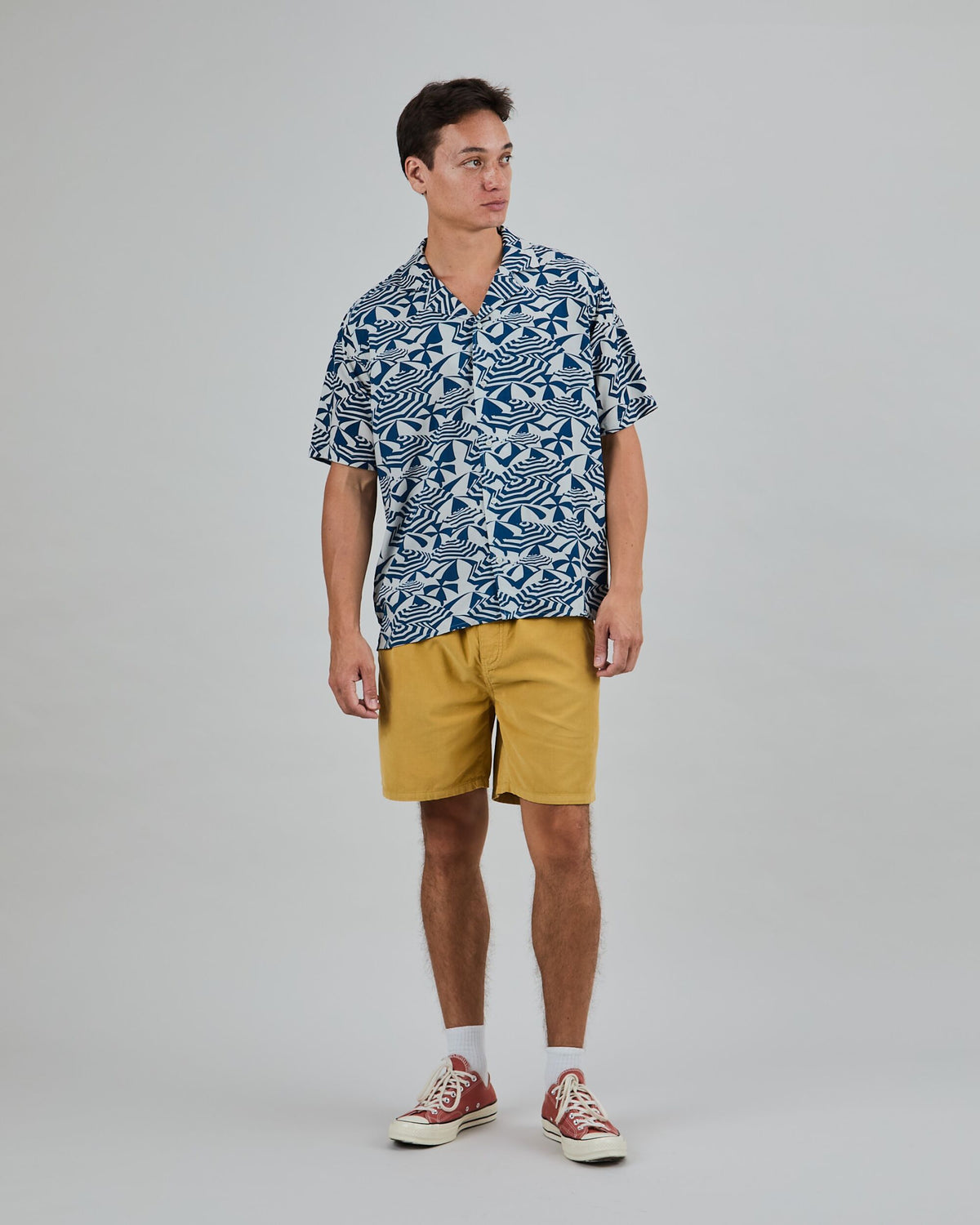 Camisa BRAVA FABRICS Aloha Sombrillas Azul