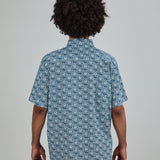 Camisa BRAVA FABRICS Asis Percales Daisy Boxy Azul