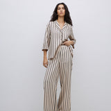 YERSE Brisa Hose mit weitem Bein in Ecru