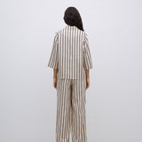 YERSE Brisa Hose mit weitem Bein in Ecru