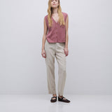Pantalones YERSE Deia Tencel Beige