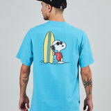 Camiseta BRAVA FABRICS Peanuts Cowabunga Surf Oversize Azul