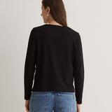 Camiseta YERSE Manga Larga Negro