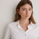 Camisa YERSE Chantal Popelín Blanco