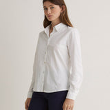 Camisa YERSE Chantal Popelín Blanco