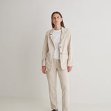 Pantalón YERSE Ginger Franela Crudo